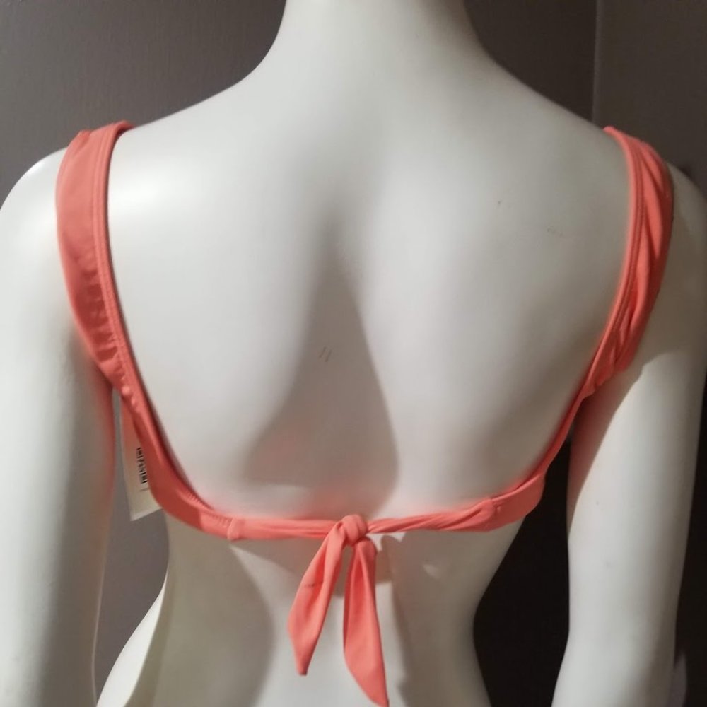 Roxy  Beach Classics Elongated Bikini Top Fusion Coral Size Medium - Picture 4 of 9